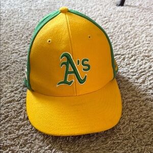 Nike Yellow and Green Cap